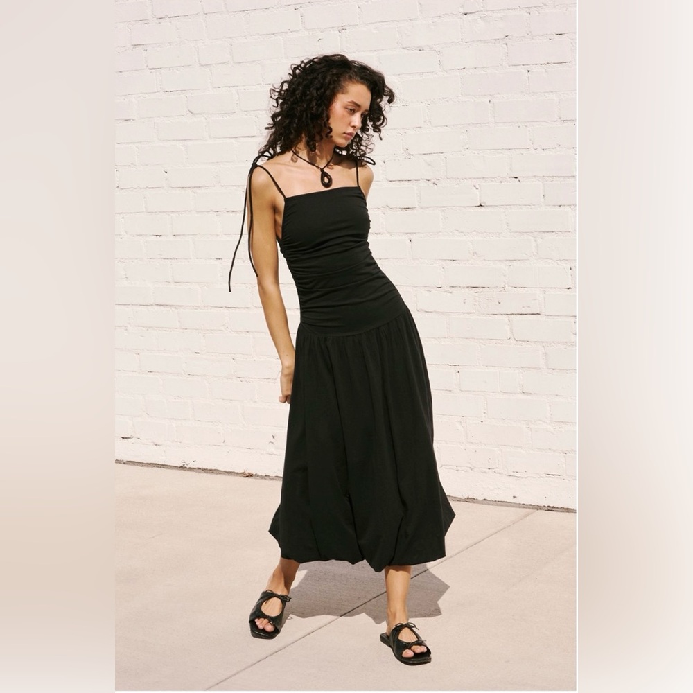Free People Liza Drop-Waist Midi Dress, XS